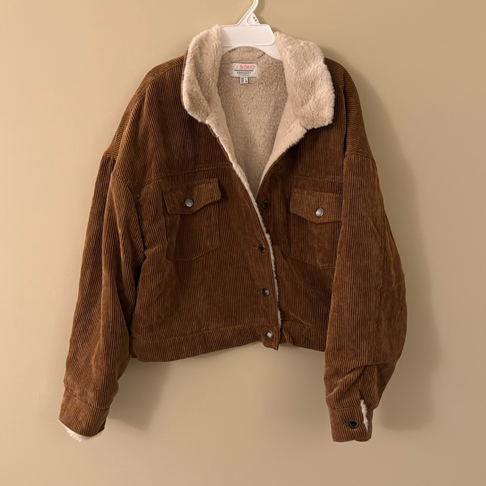 Juniors Corderoy Sherpa Lined jacket